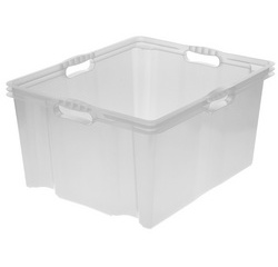 Opbergdoos 'Franz', 44 liter, transparant-naturel
