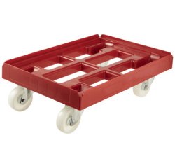 Gb_chariot ´rolf´, capacité de charge: 300 kg, rouge