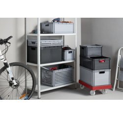 Corbeille de rangement 'robert', nordic-grey