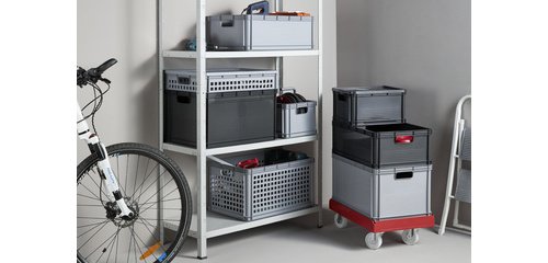 Corbeille de rangement 'robert', nordic-grey