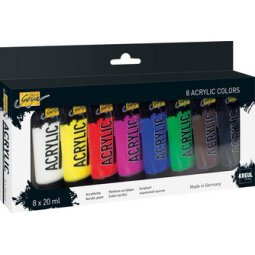 Acrylverf SOLO Goya Acrylic 20 ml - set van 8 stuks