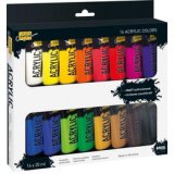 Peinture acrylique SOLO Goya Acrylic, 20 ml, kit de 16