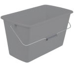 Seau de ménage 'bent', rectangulaire, nordic-grey