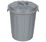 Mülleimer 'Maxi-Tonne mats' mit Deckel, 23 Liter