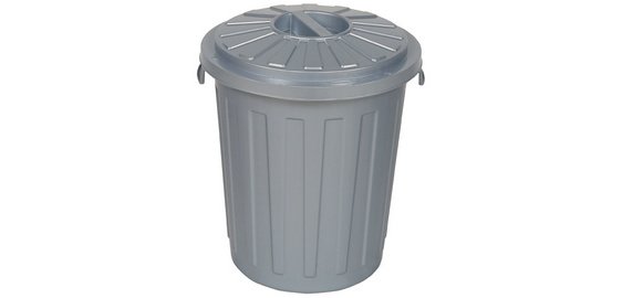 Poubelle 'Maxi-Tonne mats' avec couvercle, 23 litres