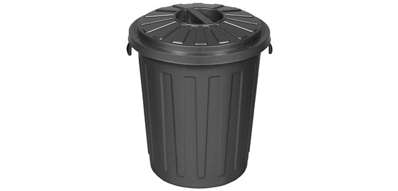 Poubelle 'Maxi-Tonne mats' avec couvercle, 23 litres