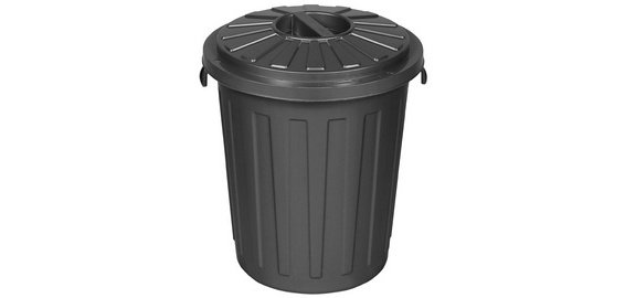 Poubelle 'Maxi-Tonne mats' avec couvercle, 23 litres