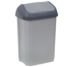 Poubelle 'swantje', 10 litres, graphite/ gris