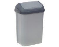Poubelle 'swantje', 10 litres, graphite/ gris
