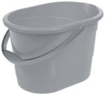 Seau de ménage 'thies', ovale, 13 litres, nordic-
