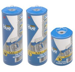 Beschermfolie met schilderstape 3M Blue, small