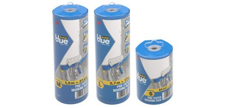 3M Blue Film de protection avec ruban pour peinture, S