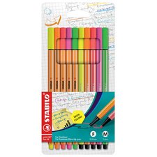 Stift Pen 68/ stift met fijne punt Point 88 - etui van 10 stuks