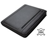 Organiseur conférencier 'CESENA', A4, cuir, noir