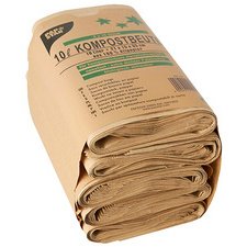 Sacs compostables, 10 litres, marron