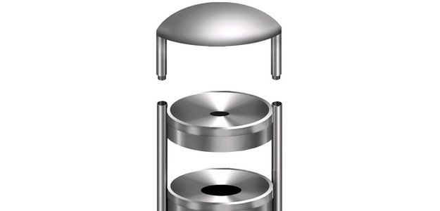 Rain cover for ashtray bin