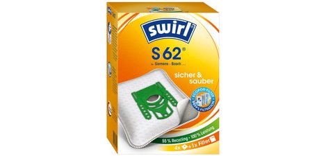 Vacuum cleaner bag S 62, with MicroporPlus filter