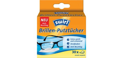 Lingettes nettoyantes pour lunettes, emballage de 30