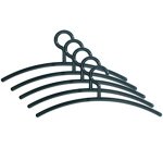 Cintre en plastique pour vêtements, noir