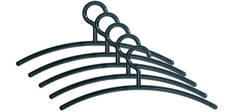 Cintre en plastique pour vêtements, noir
