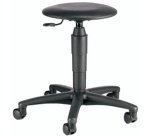 Tabouret pivotant 'TEC 60 Skai', noir