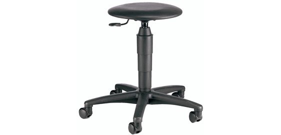 Swivel Stool 'TEC 60 Skai', black