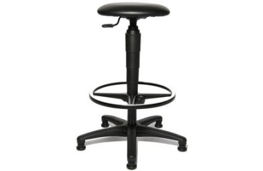 Tabouret pivotant 'TEC 60 Skai Counter', noir