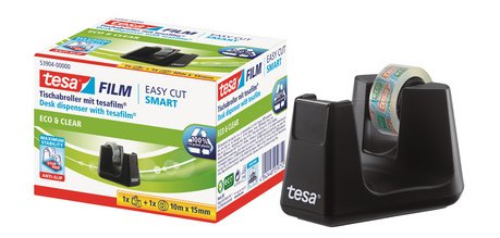 Dévidoir de bureau Smart ecoLogo, équipé, noir