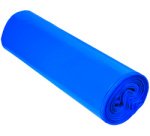 Sac poubelle, bleu, 120 litres, LDPE, 36 microns