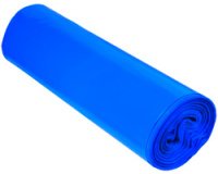 Sac poubelle, bleu, 120 litres, LDPE, 100 microns