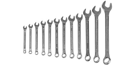 BRÜDER MANNESMANN Jeu de clés à fourche, 12 pièces