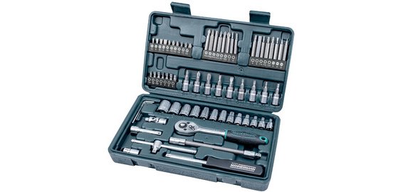 BRÜDER MANNESMANN Jeu d'embouts 1/4', 65 pièces