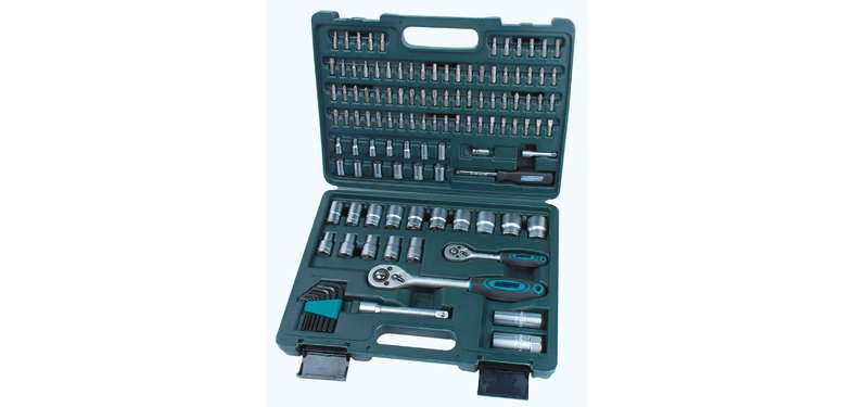 BRÜDER MANNESMANN Jeu clés à douilles 1/2' + 1/4', 115 pcs.