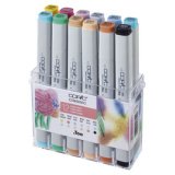 Klassieke marker, set van 12 pastelkleuren