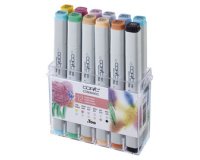 Marqueur classic, kit de 12 couleurs pastel