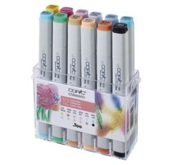 Marqueur classic, kit de 12 couleurs pastel