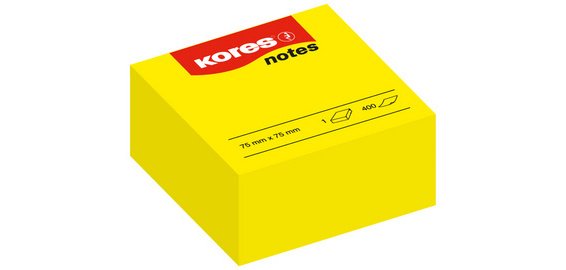 Bloc de notes repositionnables'notes', 75 x 75 mm, uni