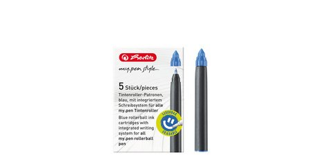 Cartouches pour stylo roller my.pen, bleu royal