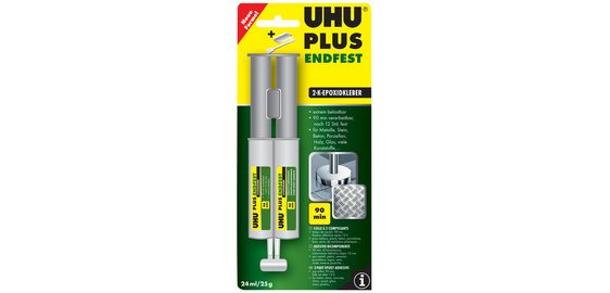 Colle à 2 composants plus endfest, seringue à double chambre