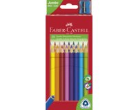 FABER-CASTELL Crayons de couleur Jumbo triangulaire, 20 étui