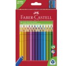 FABER-CASTELL Crayons de couleur Jumbo triangulaire, 30 étui