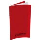 Carnet piqûre 90 x 140 mm, quadrillé - rouge