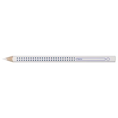 FABER-CASTELL Crayon pour cahier et tableau Jumbo GRIP blanc