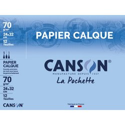 Papier calque satin, 240 x 320 mm, 90 g/m2