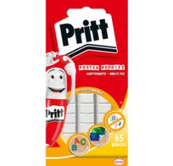 De_pâte adhésive pritt multi-fix réutilisable étui 65 pastilles