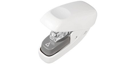 Mini agrafeuse sans agrafes, capacité: 5 feuilles,blanc