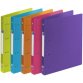 Classeur 4 anneaux plastifié Elba School Life A4 - Dos 3 cm couleurs assorties