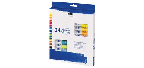 Peinture acrylique el Greco, 12 ml, set de 24