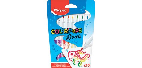Maped penseelstift Brush, 10 stuks in een kartonnen etui