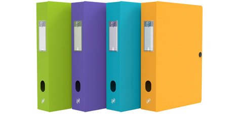 Boîte de classement Memphis, dos: 100 mm, assorti